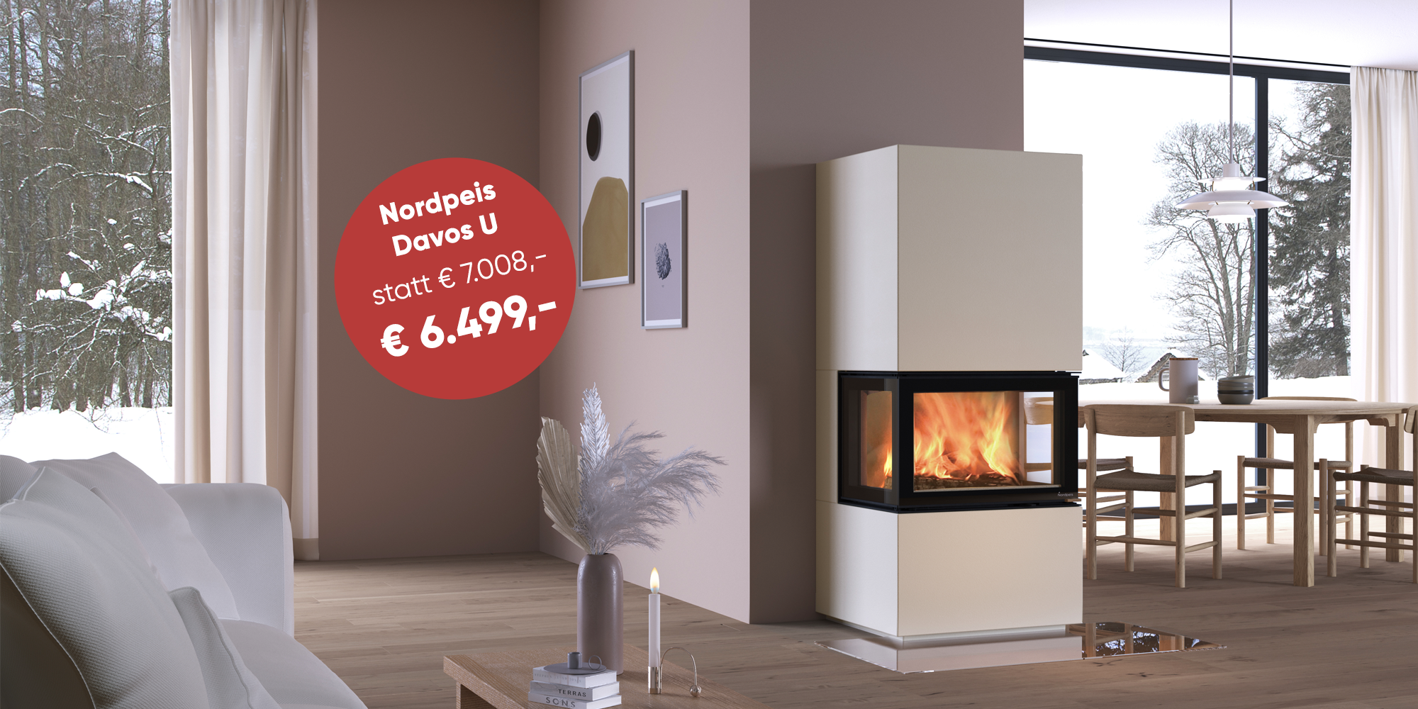 Nordpeis Davos U Aktion, reduziert von 7008 Euro auf 6499 Euro