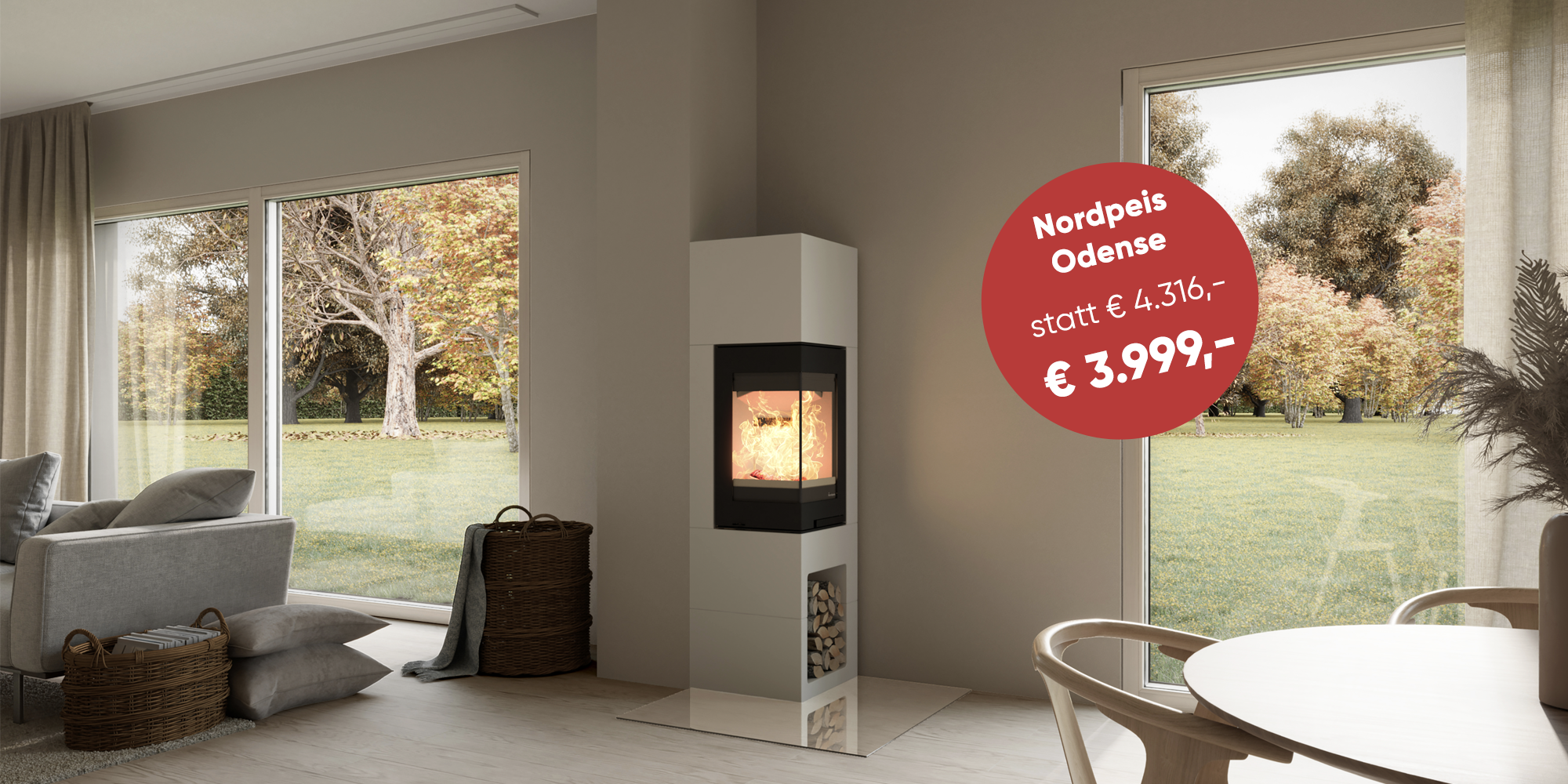 Nordpeis Odense Aktion, reduziert von 4316 Euro auf 3999 Euro