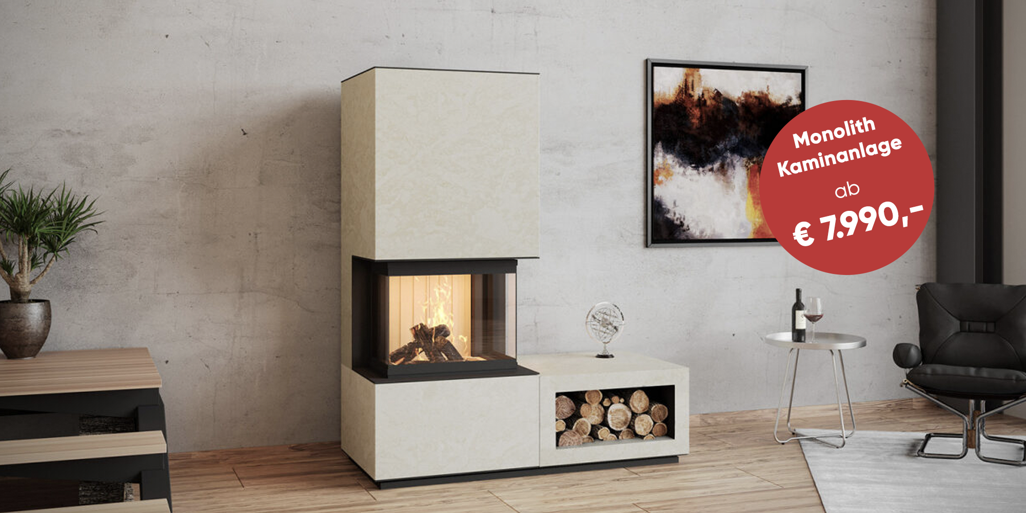Monolith Kaminanlage Aktion, Kaufpreis ab 7990 Euro