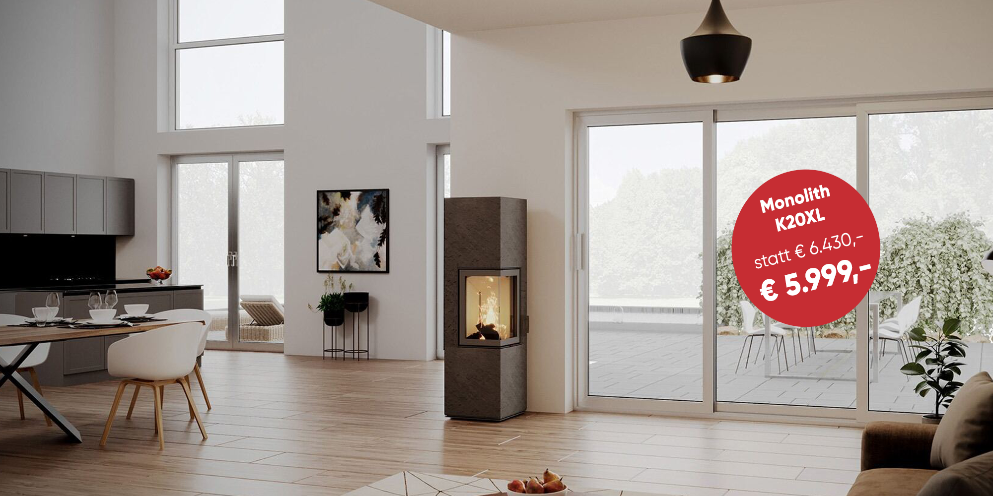 Monolith K20XL Aktion, reduziert von 6430 Euro auf 5999 Euro